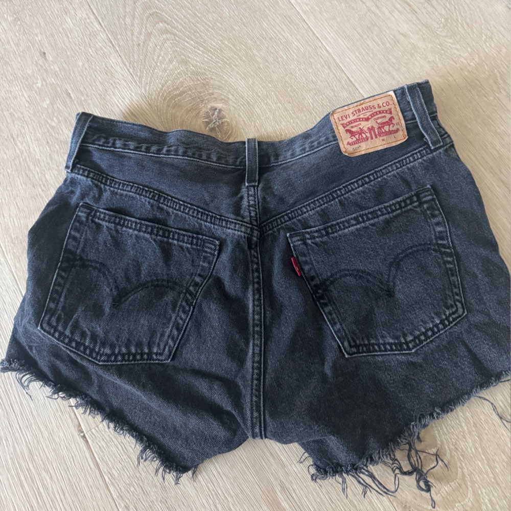 Levi's Black Jean Shorts